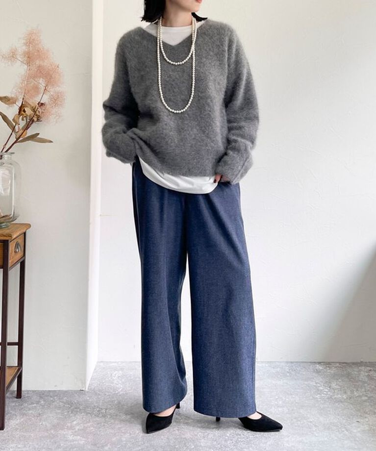 fredy emue「ソフトフランネルセミワイドパンツ」|その他|
