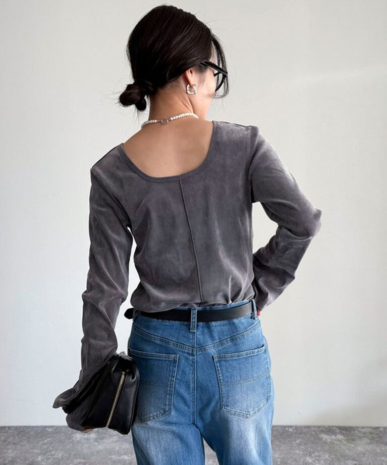 fredy emue「【haru企画】2WAYシアーフロッキートップス」|Tシャツ・カットソー|