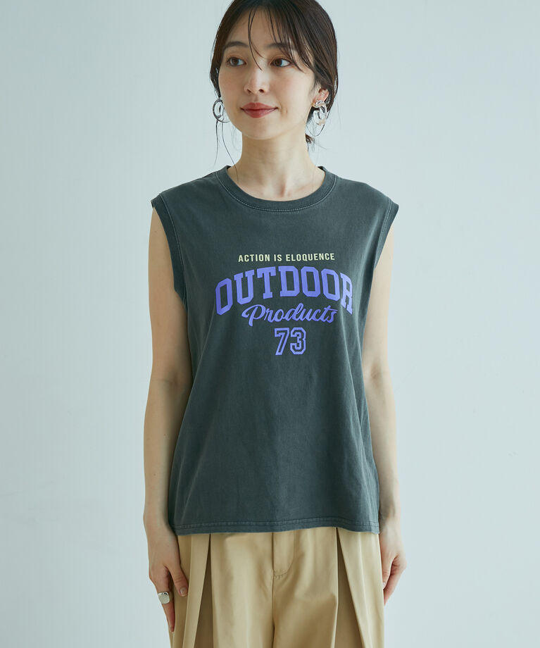 VIS「【OUTDOOR PRODUCTSコラボ】ロゴノースリーブTシャツ」|Tシャツ・カットソー|