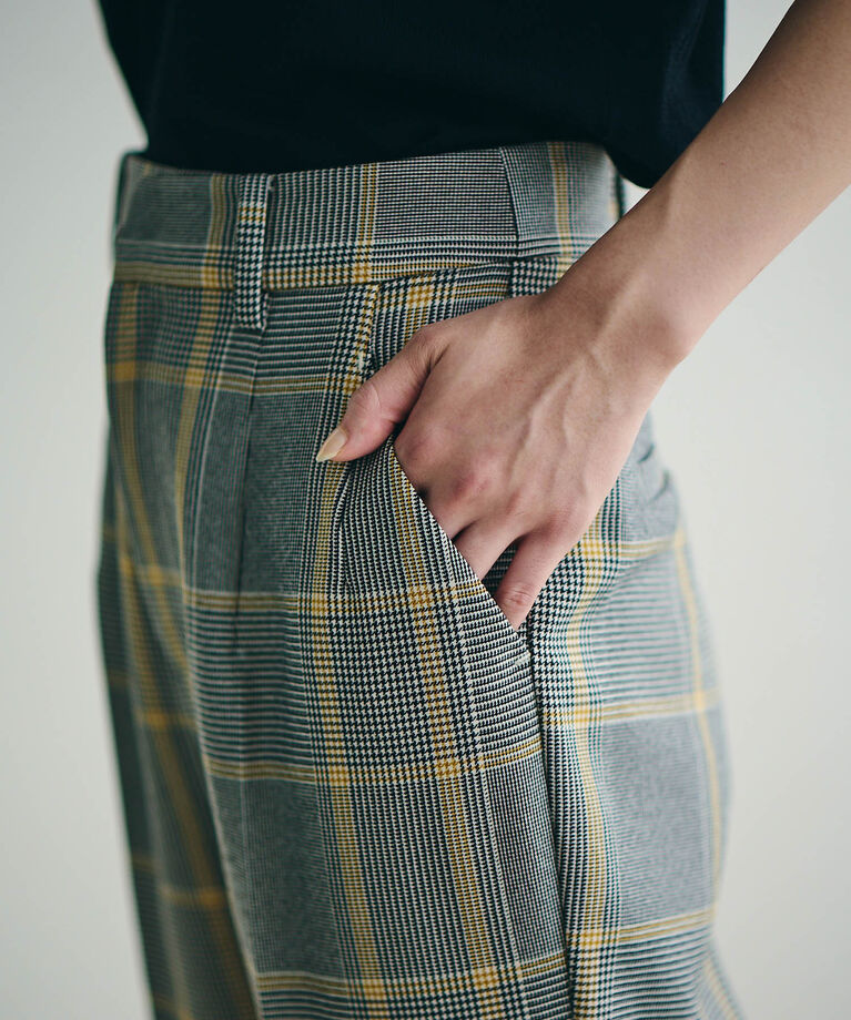 VIS「【Washable・EASY CARE】エコウールタッチテーパードパンツ【sustainable】」|スラックス|