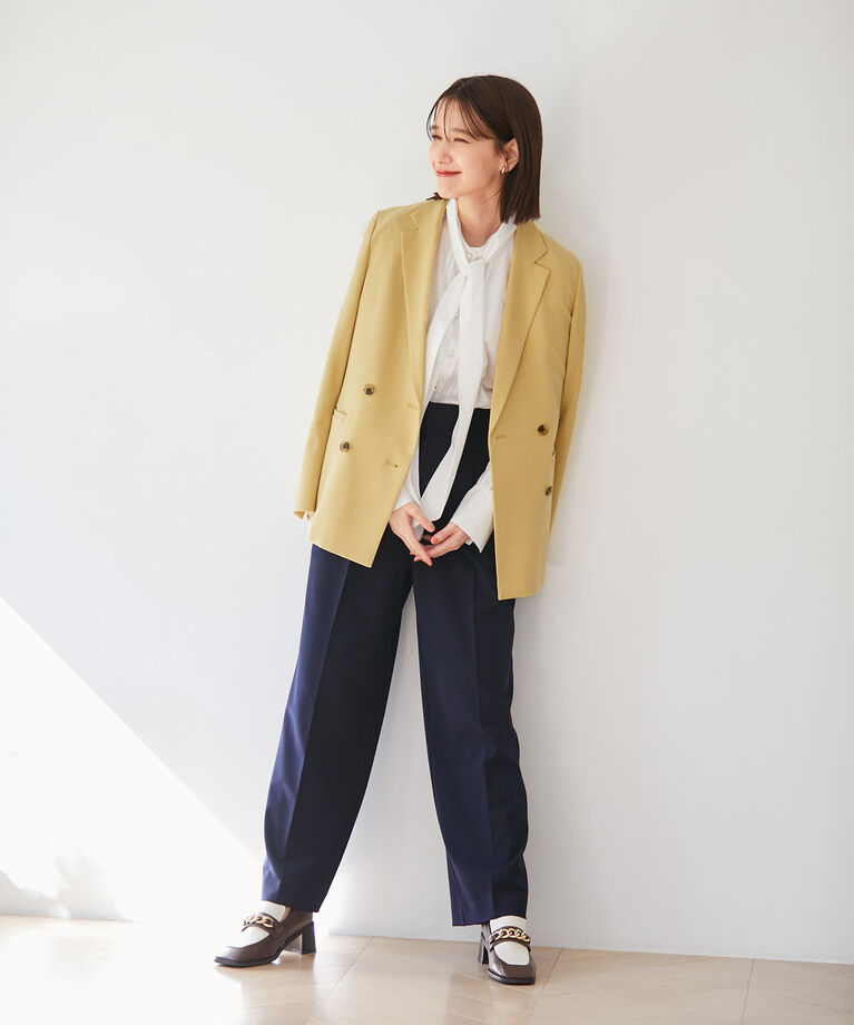 VIS「【270days美ストレッチシリーズ】ダブルテーラードジャケット【セットアップ対応】」|テーラードジャケット|