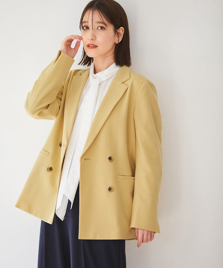 VIS「【270days美ストレッチシリーズ】ダブルテーラードジャケット【セットアップ対応】」|テーラードジャケット|
