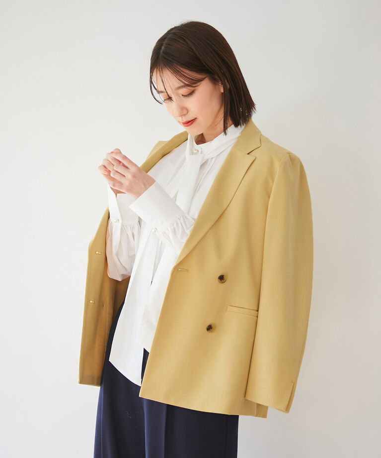 VIS「【270days美ストレッチシリーズ】ダブルテーラードジャケット【セットアップ対応】」|テーラードジャケット|
