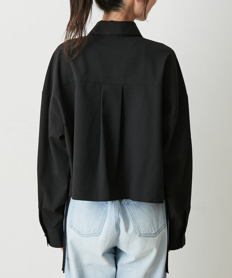 VIS「【洗える】サイドシャーリングシャツ」|シャツ・ブラウス|