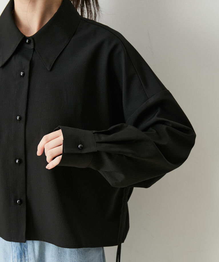 VIS「【洗える】サイドシャーリングシャツ」|シャツ・ブラウス|