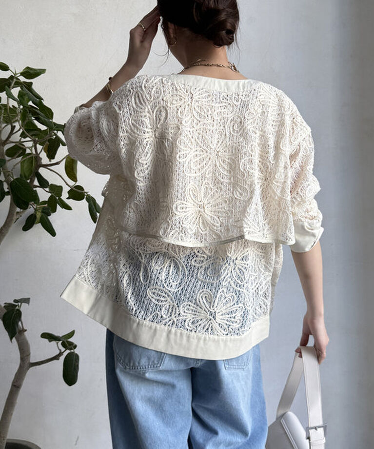  「【WEB限定】コード刺繍ブルゾン」|ブルゾン・スタジャン|