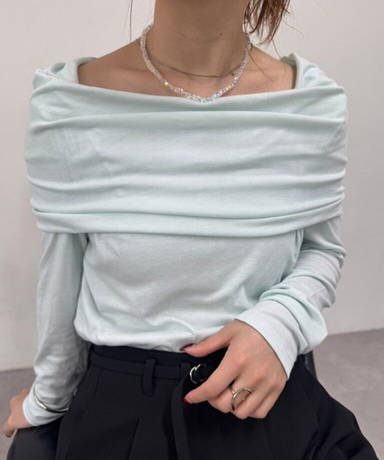  「マルチネックカットソー」|Tシャツ・カットソー|