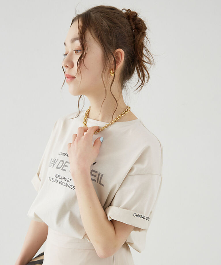 Rouge vif「ターンバックロゴT」|Tシャツ・カットソー|