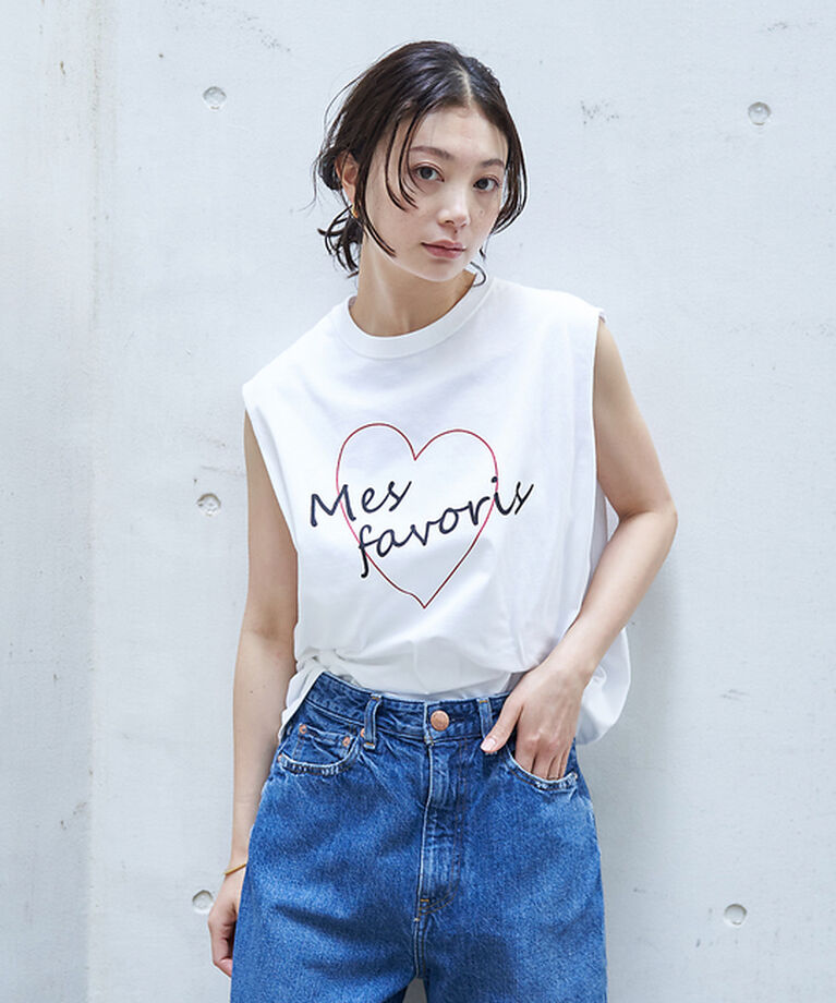Rouge vif「ハートロゴノースリボックスTEE」|Tシャツ・カットソー|