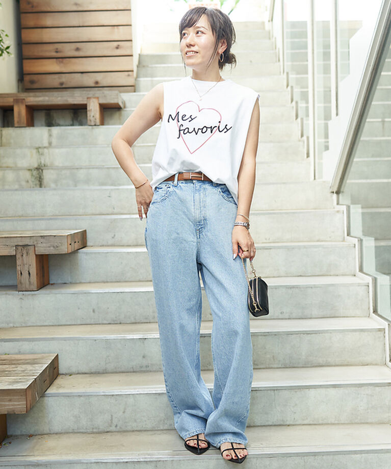 Rouge vif「ハートロゴノースリボックスTEE」|Tシャツ・カットソー|