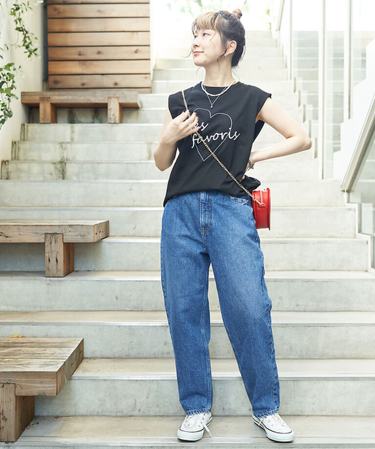 Rouge vif「ハートロゴノースリボックスTEE」|Tシャツ・カットソー|