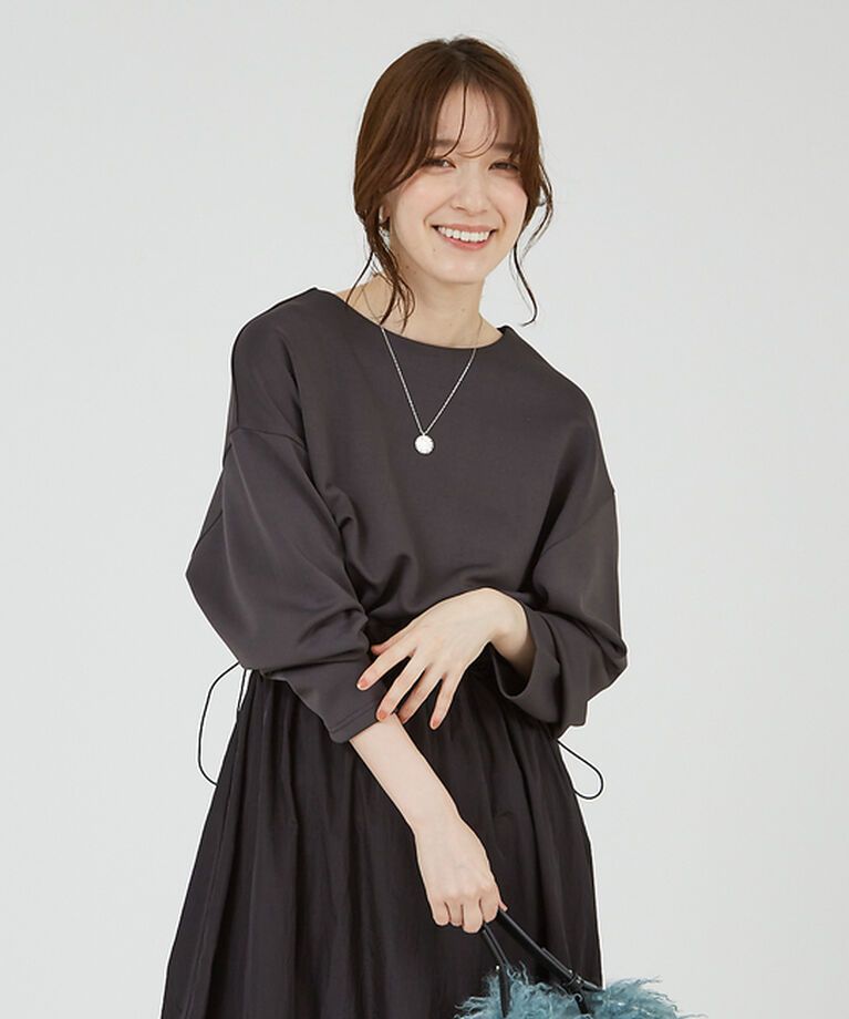 abahouse mavie「【大人のいちまんワンピ】カットコンビドロストワンピース」|ワンピース|