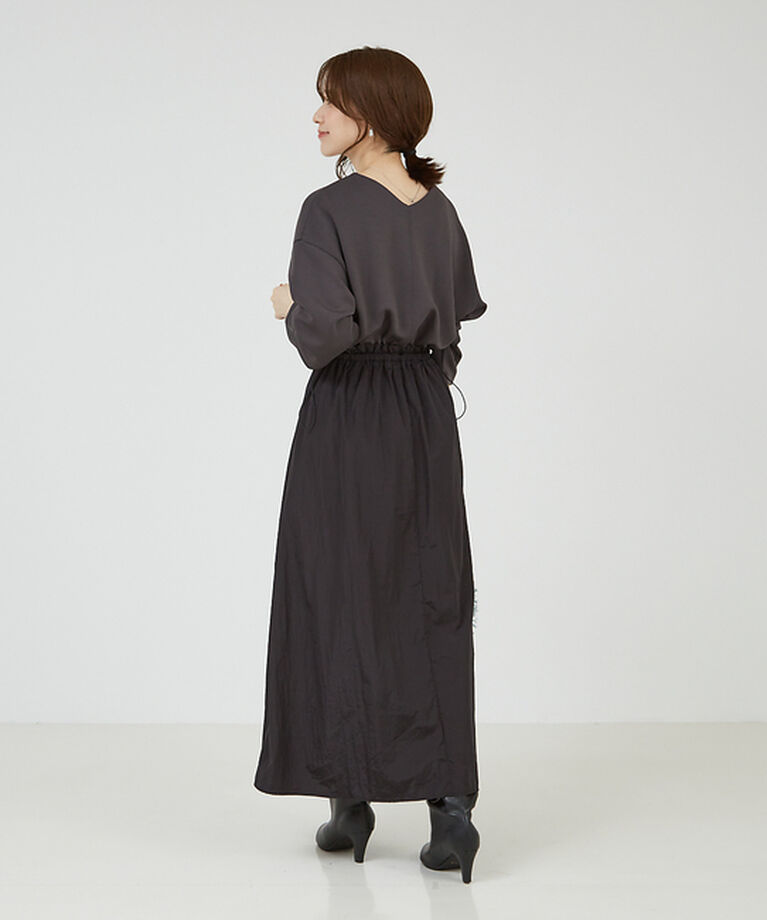 abahouse mavie「【大人のいちまんワンピ】カットコンビドロストワンピース」|ワンピース|