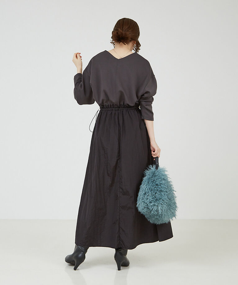abahouse mavie「【大人のいちまんワンピ】カットコンビドロストワンピース」|ワンピース|