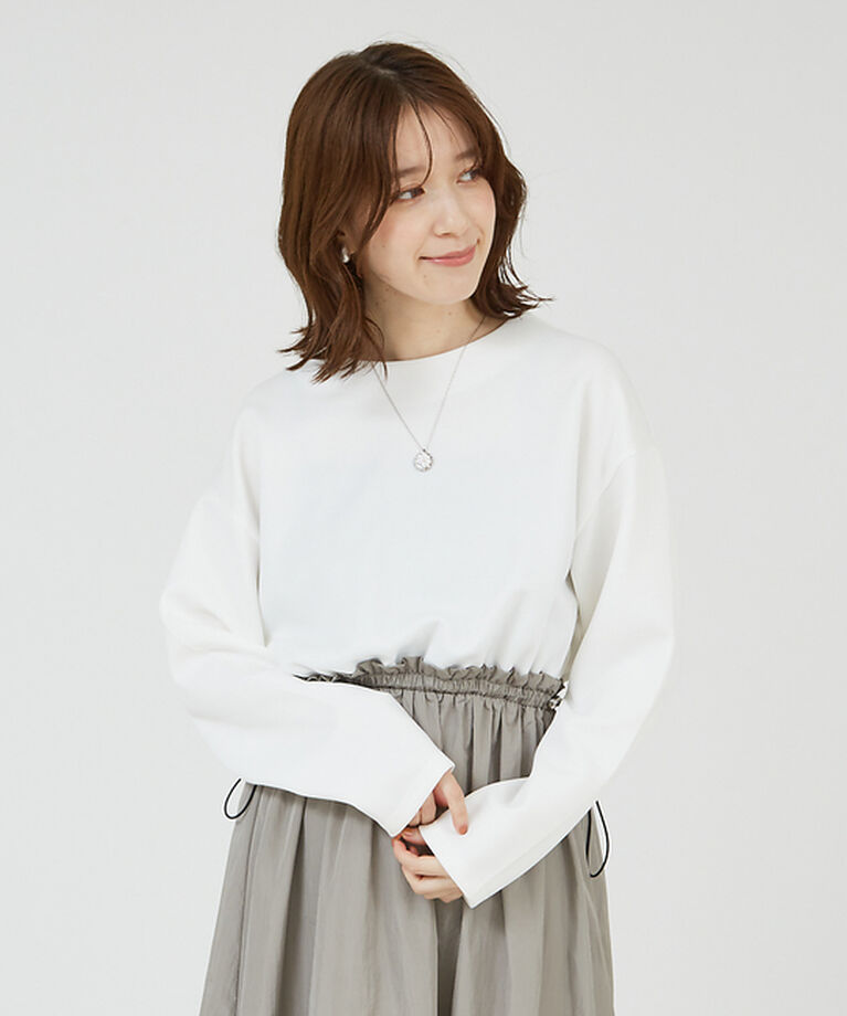abahouse mavie「【大人のいちまんワンピ】カットコンビドロストワンピース」|ワンピース|
