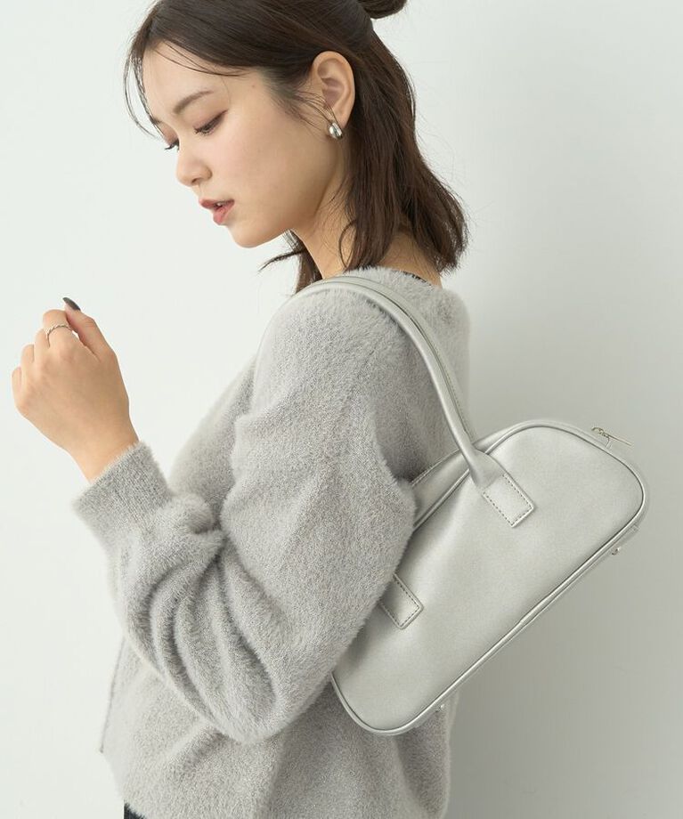 earth music&ecology「ワイドボストンバッグ」|その他|シルバー