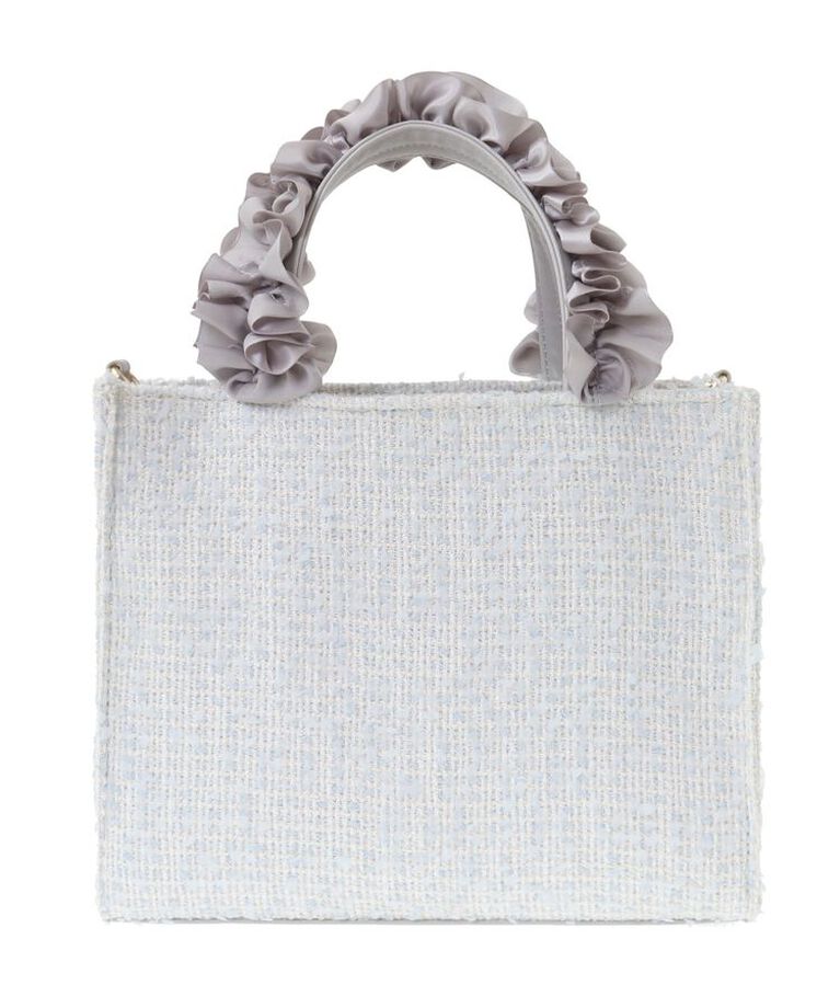 Maison de FLEUR「ツイードフリルハンドルショルダーバッグ」|トートバッグ|