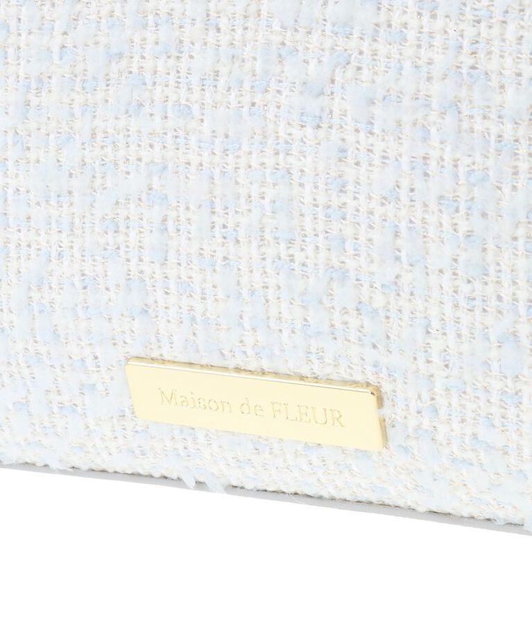 Maison de FLEUR「ツイードフリルハンドルショルダーバッグ」|トートバッグ|