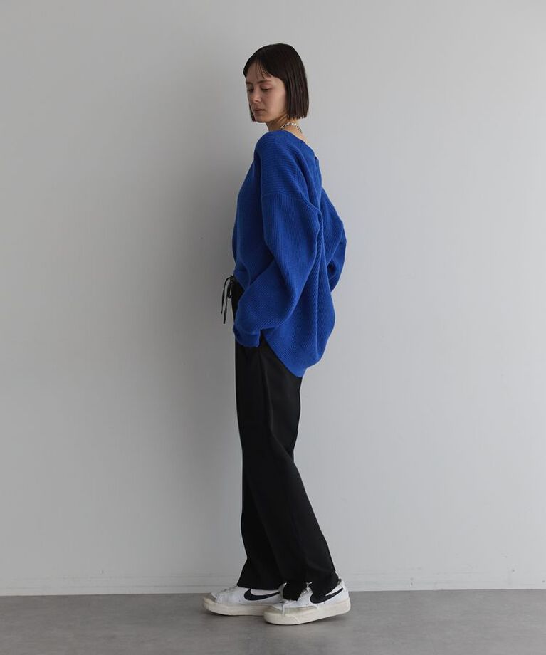 GARAGE OF GOOD CLOTHING「深Vネック畔ニットプルオーバー」|ニット・セーター|
