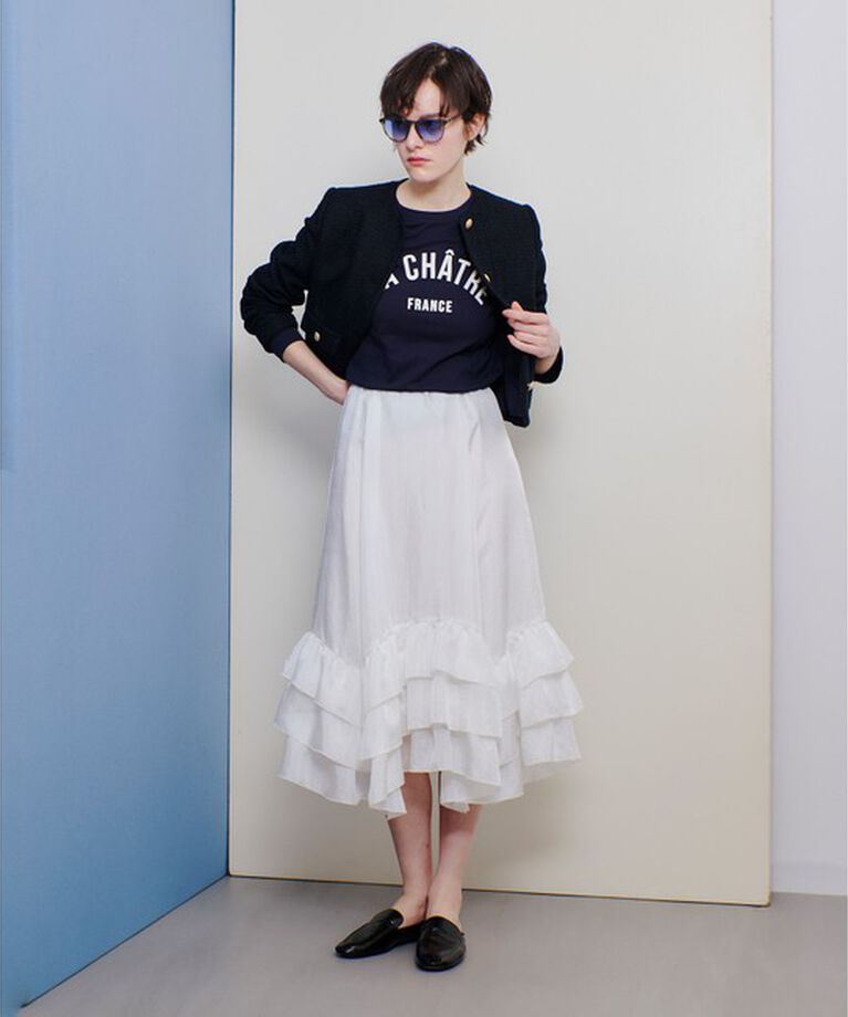 allureville「カレッジライクフォントロンTEE」|Tシャツ・カットソー|
