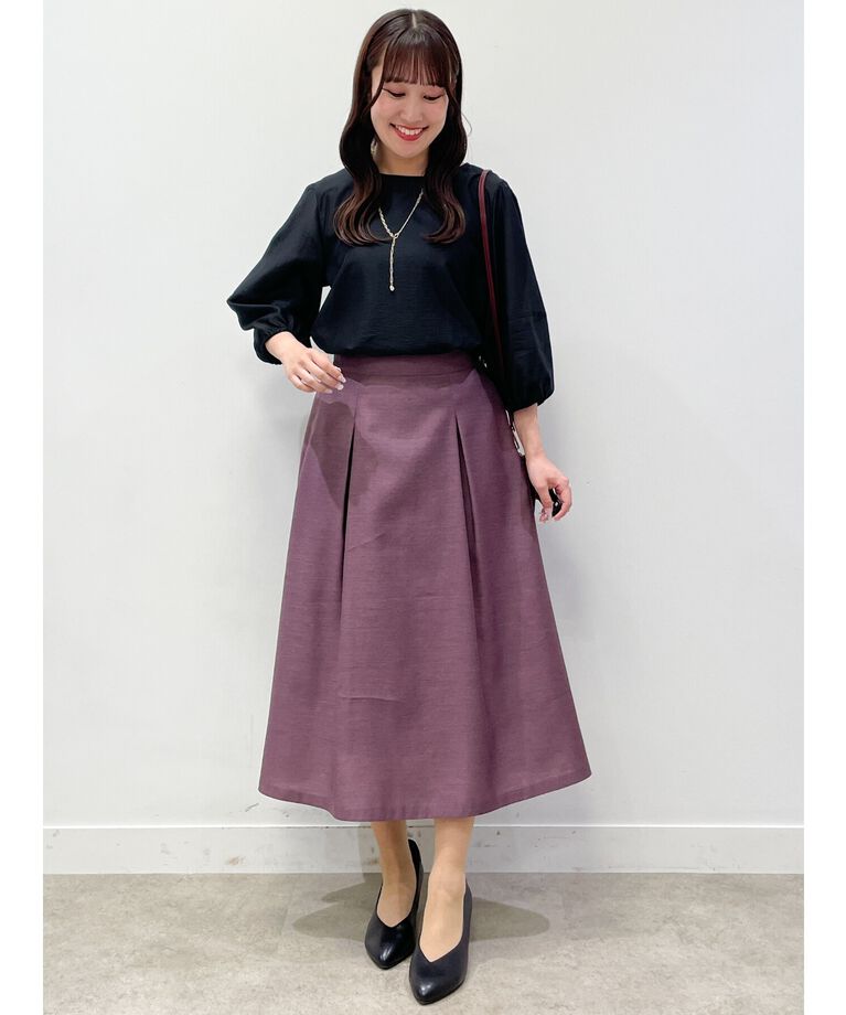 Reflect「【SALE／接触冷感／洗える】パフスリーブシアーブラウス」|シャツ・ブラウス|