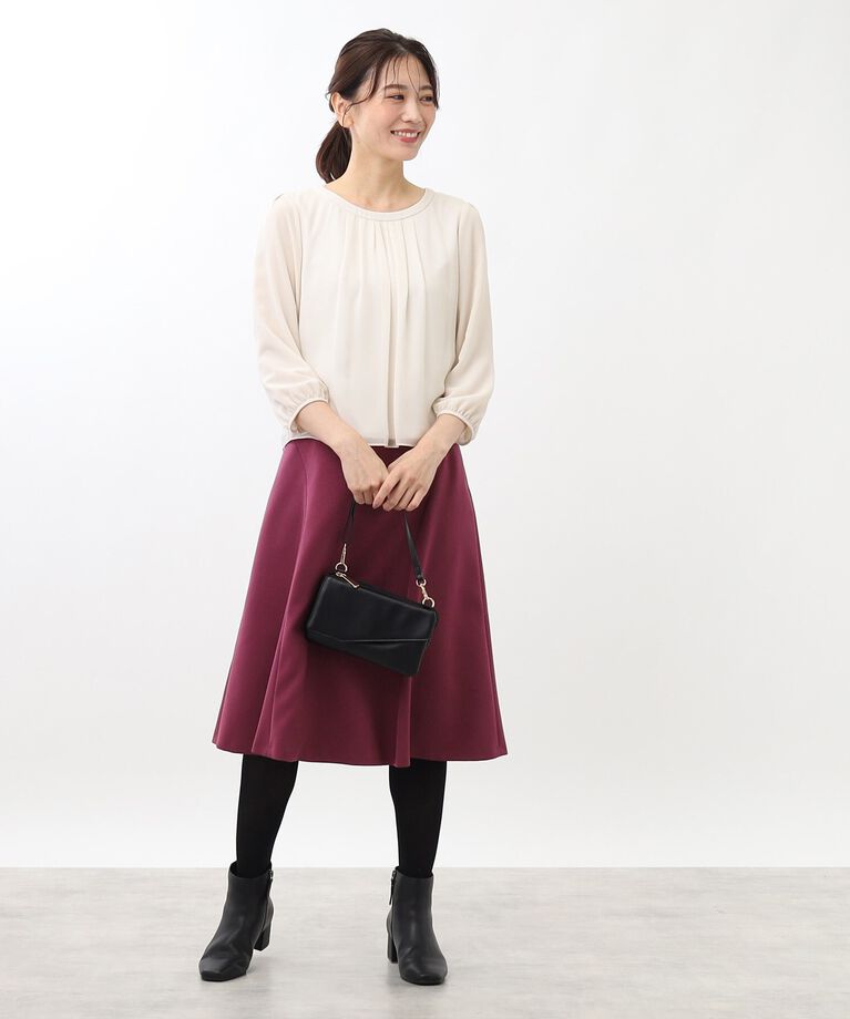 Reflect「【ジャケットのインナーにおすすめ】タックディティールブラウス」|シャツ・ブラウス|