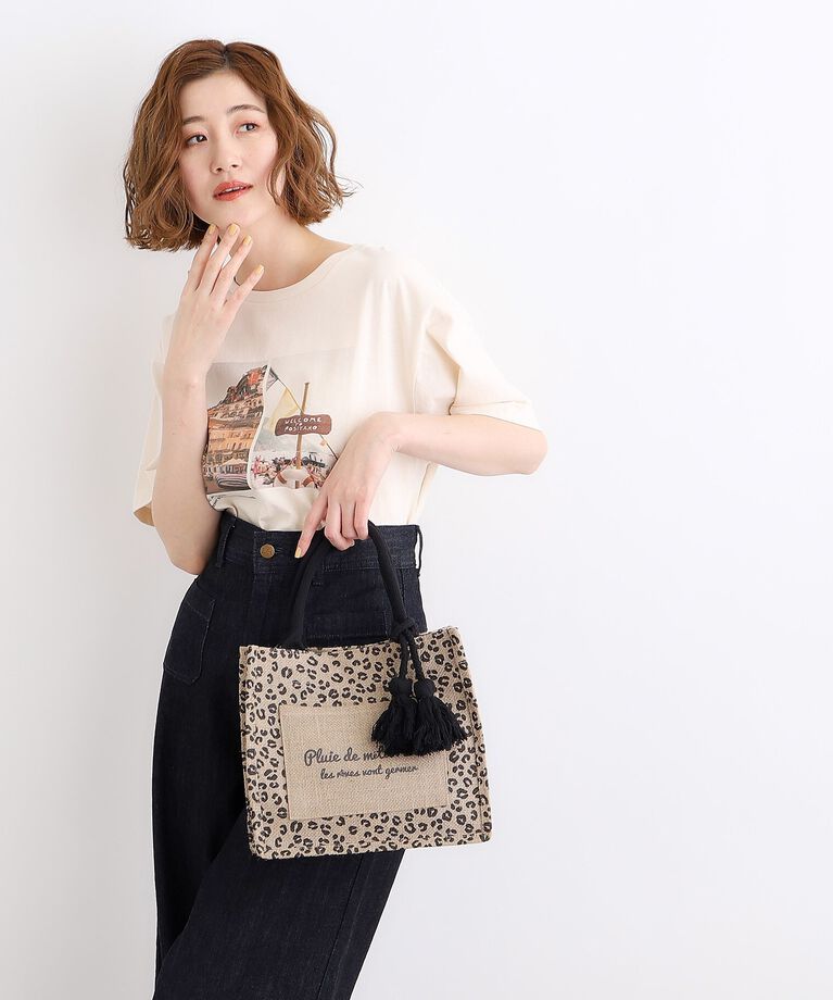 grove「ジュートメッセージミニトート」|トートバッグ|