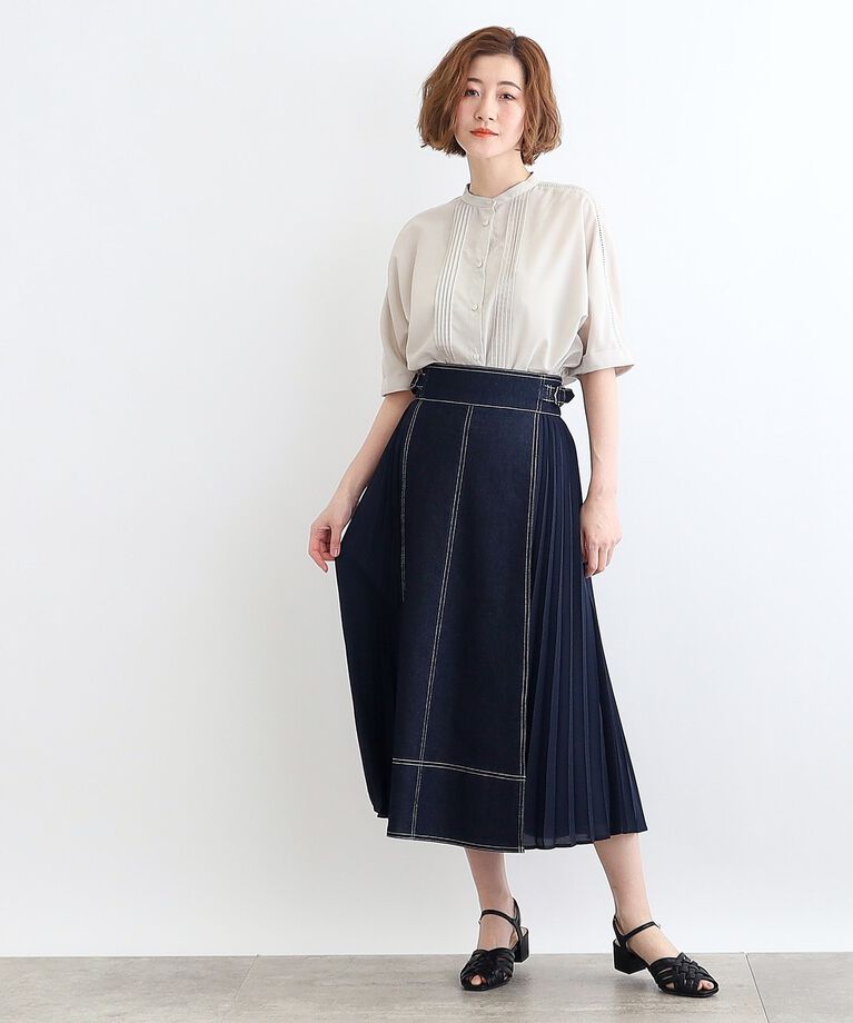 grove「【イージーケア・UVカット・接触冷感】ピンタックドルマンシャツブラウス」|シャツ・ブラウス|