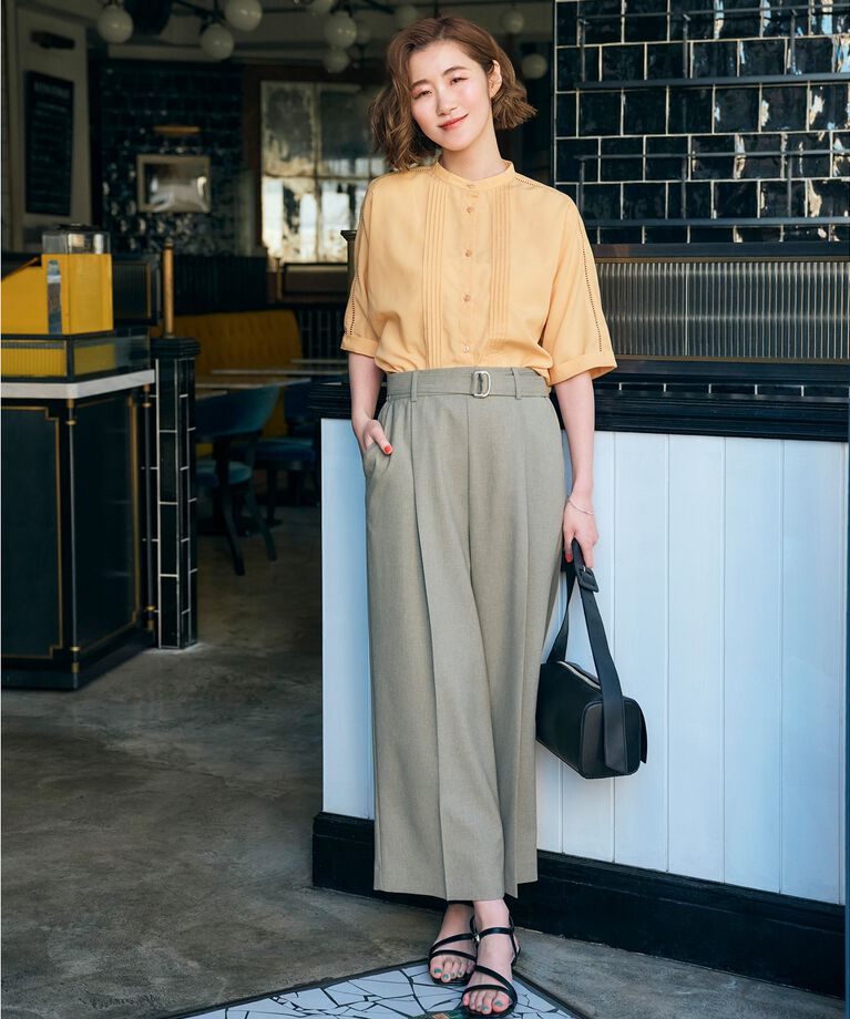 grove「【イージーケア・UVカット・接触冷感】ピンタックドルマンシャツブラウス」|シャツ・ブラウス|