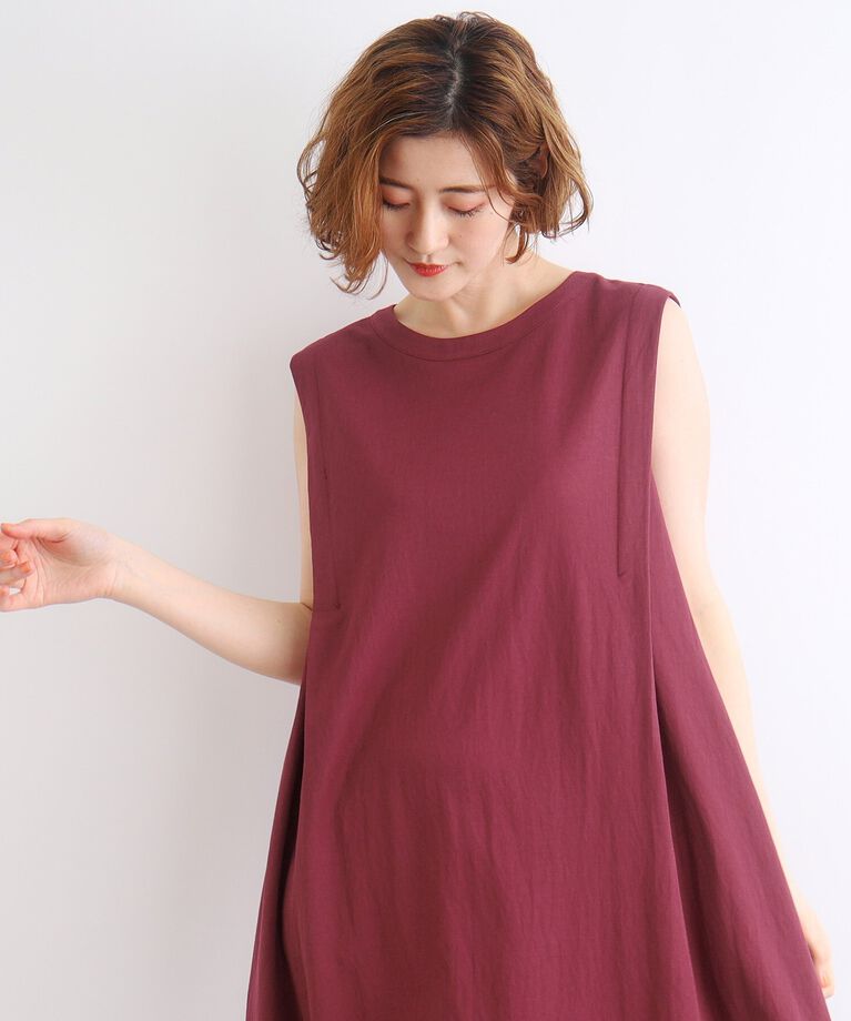 grove「【接触冷感】肩タックフレアーワンピース」|ワンピース|