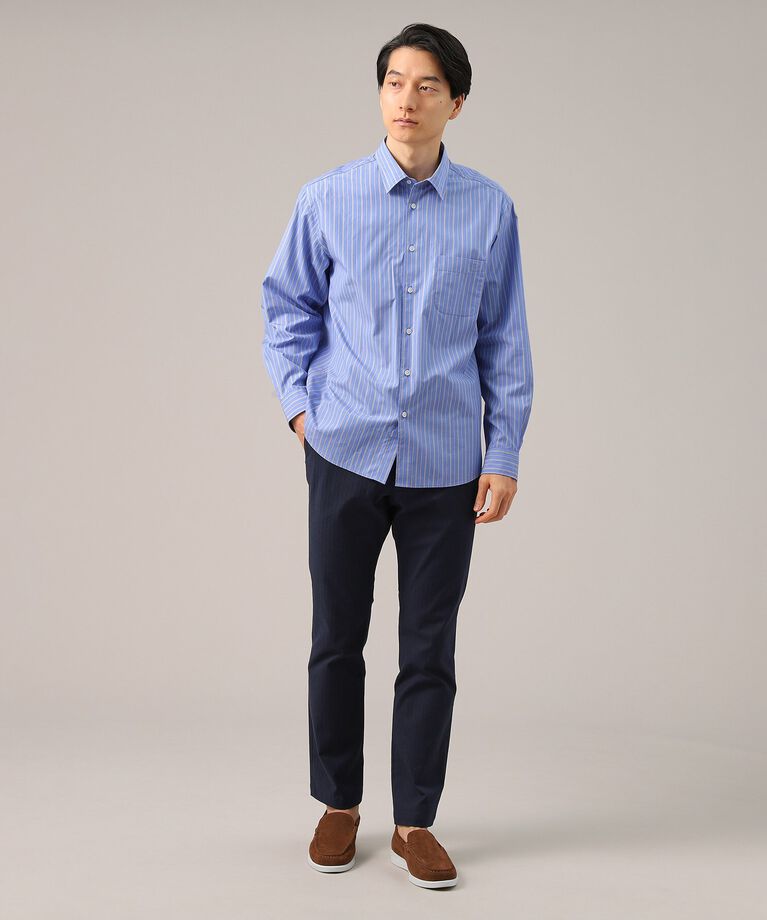 TAKEO KIKUCHI「100／2ストライプ レギュラーカラーシャツ」|シャツ・ブラウス|