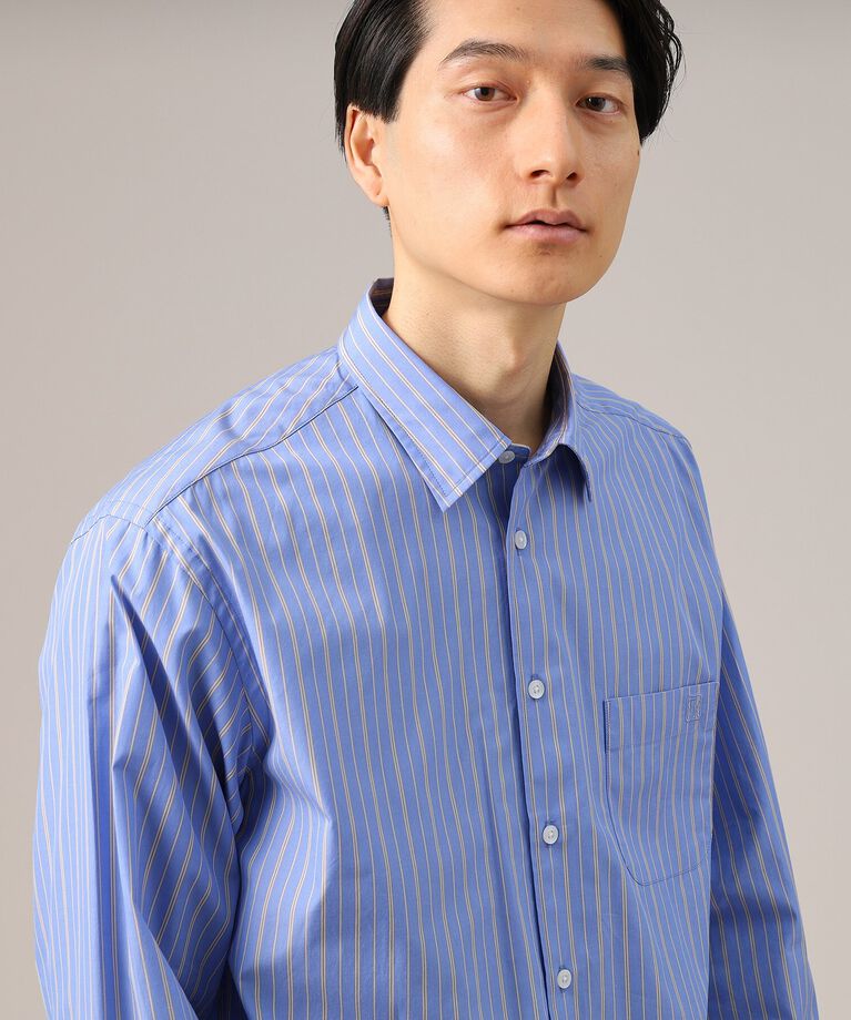 TAKEO KIKUCHI「100／2ストライプ レギュラーカラーシャツ」|シャツ・ブラウス|