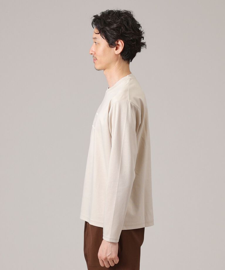 TAKEO KIKUCHI「カリグラフィーロゴ長袖ポンチTシャツ」|Tシャツ・カットソー|