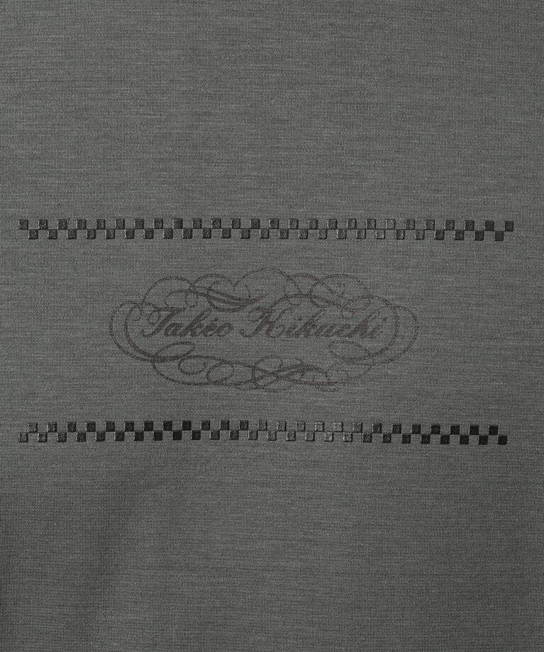 TAKEO KIKUCHI「カリグラフィーロゴ長袖ポンチTシャツ」|Tシャツ・カットソー|