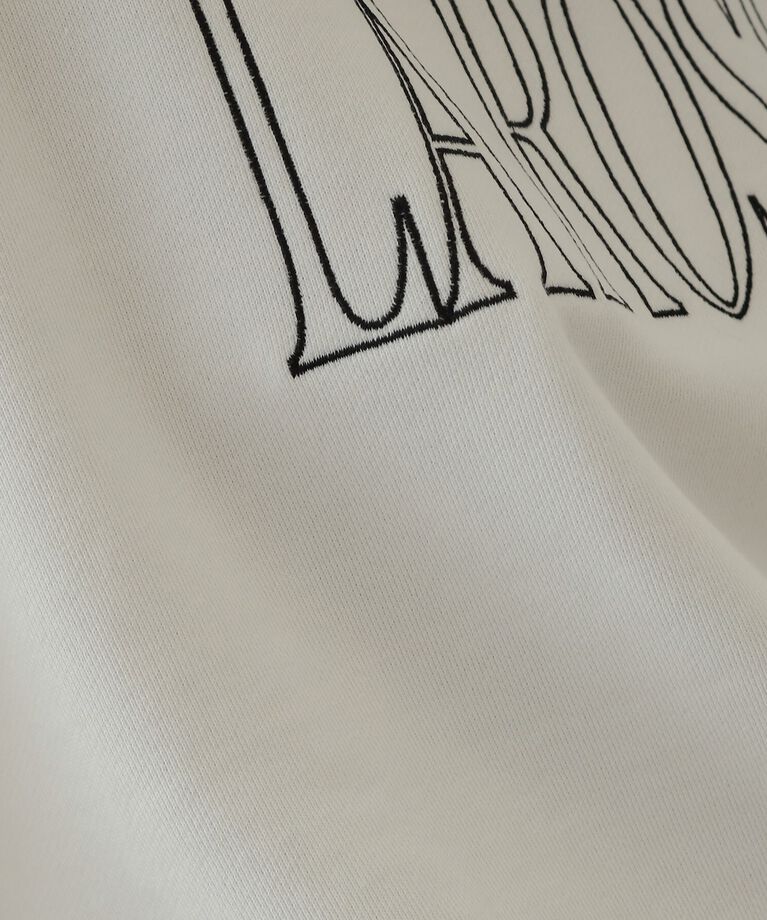 OPAQUE.CLIP「《美人百花掲載》ロゴ裏毛ショートトップス【洗濯機洗い可】」|Tシャツ・カットソー|