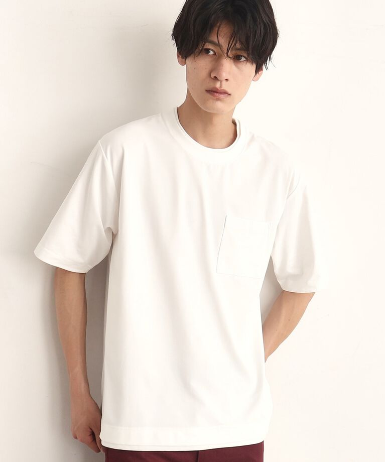 THE SHOP TK「【接触冷感／吸水速乾／UVカット／防シワ 】LIGHT PERFECTEE／ライトパーフェクティー」|Tシャツ・カットソー|ｱｲﾎﾞﾘｰ(004)