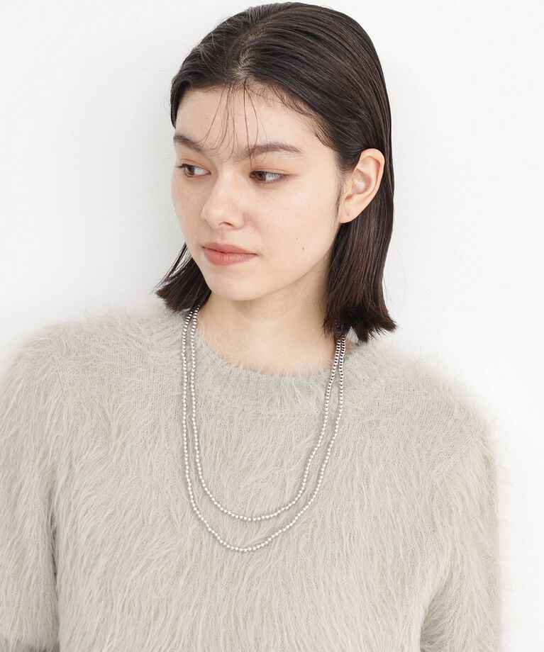 THE SHOP TK「【＠BAILA掲載】3WAYロングボールチェーン」|ネックレス|