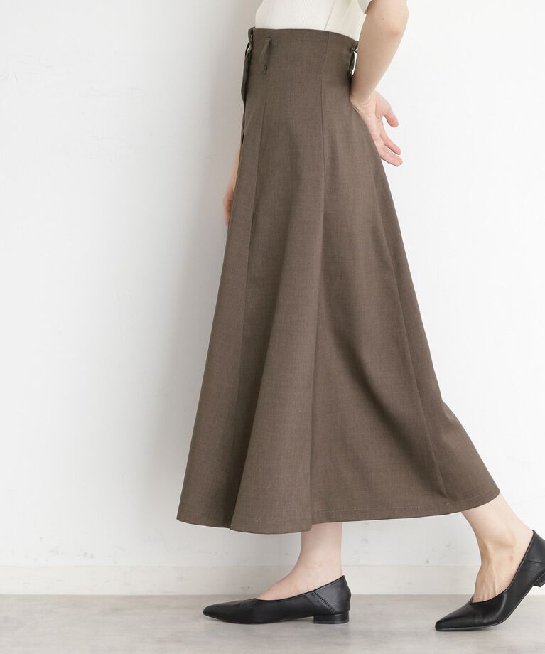 THE SHOP TK「フラップベルト付きスカート【洗える】」|スカート|