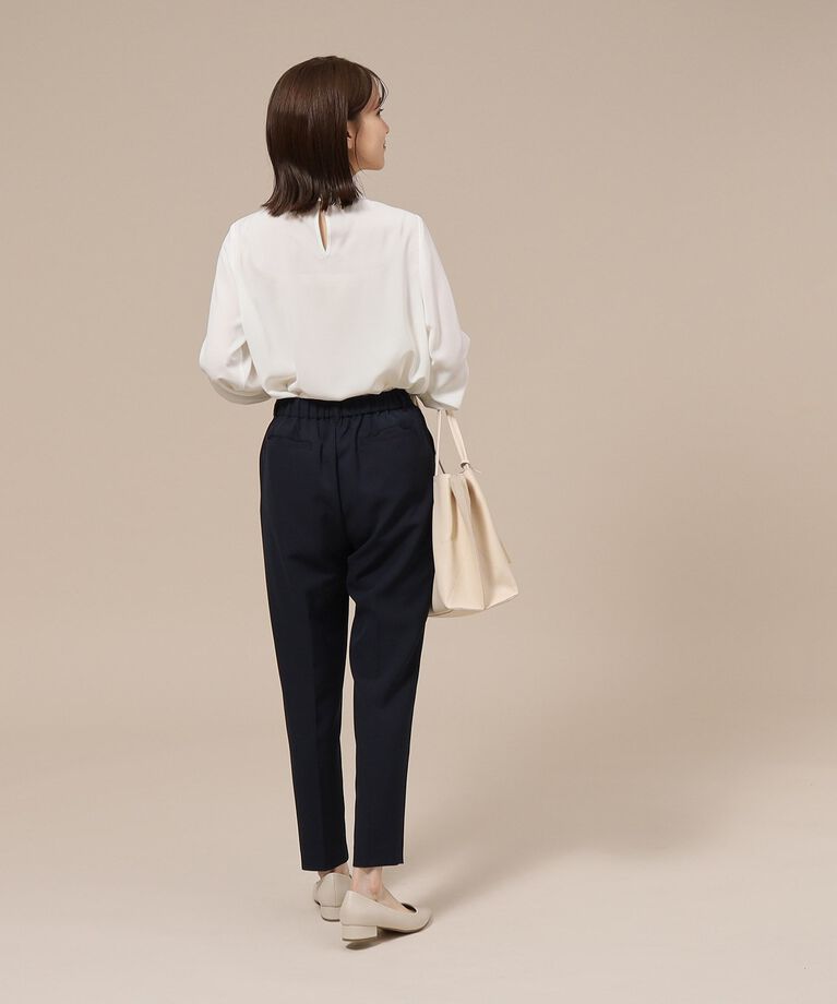 SHOO･LA･RUE「【S-3L/通勤/セレモニーにも】プチハイネック フリルブラウス【CIRCRIC】」|シャツ・ブラウス|
