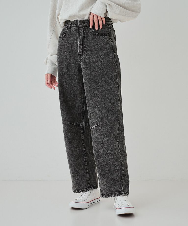 SHOO･LA･RUE「【S-LL】ケミカルウォッシュ カーブデニムパンツ」|その他|