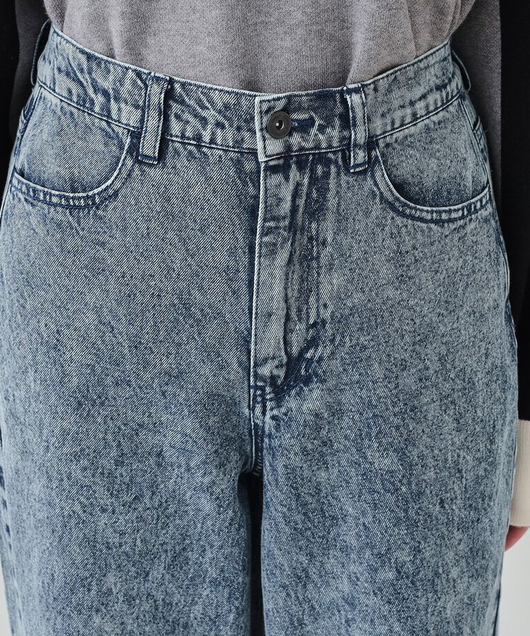 SHOO･LA･RUE「【S-LL】ケミカルウォッシュ カーブデニムパンツ」|その他|