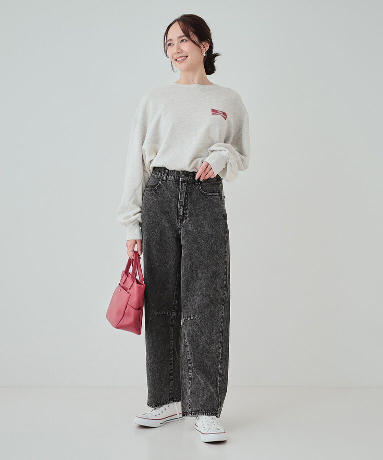SHOO･LA･RUE「【S-LL】ケミカルウォッシュ カーブデニムパンツ」|その他|