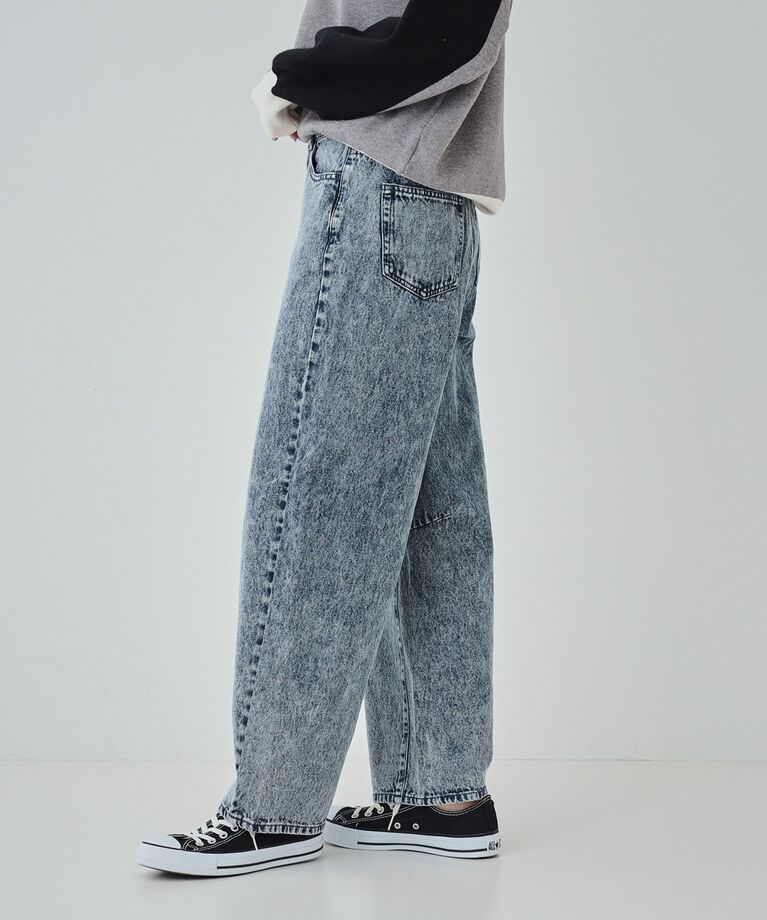SHOO･LA･RUE「【S-LL】ケミカルウォッシュ カーブデニムパンツ」|その他|