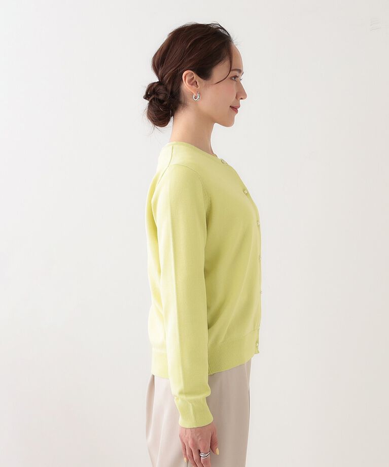 SHOO･LA･RUE「【洗える/S-LL】ビジューボタンで華やかさをプラスする きれいめニットカーディガン【CIRCRIC」|カーディガン|