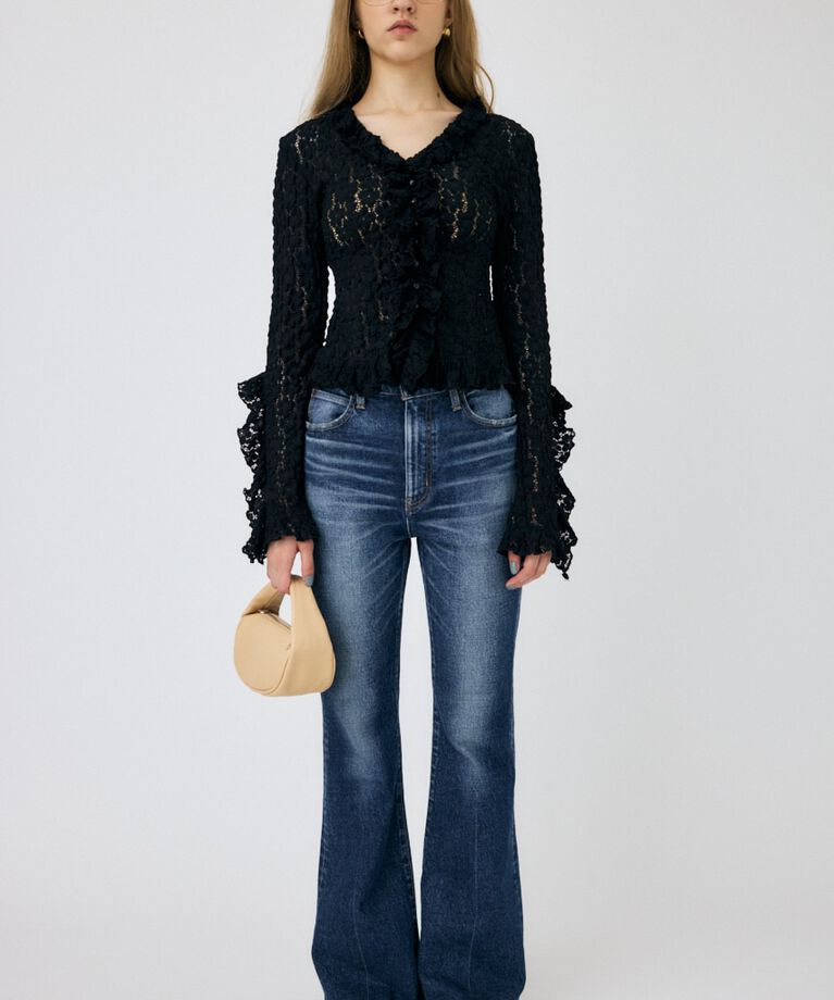 MOUSSY「MVS D/BLU FLARE」|デニム|D/BLU3