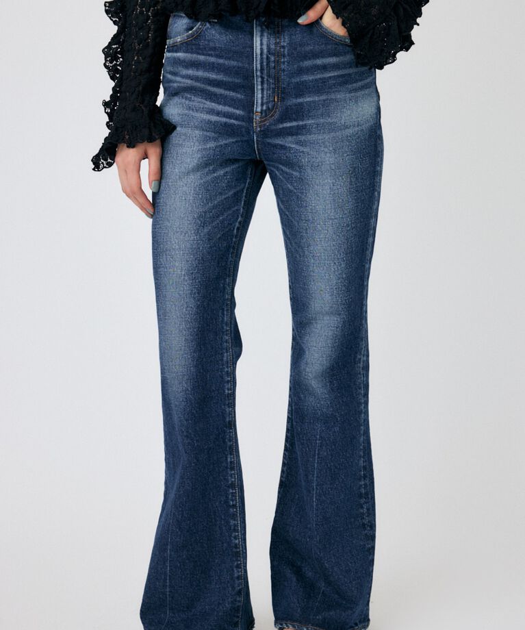 MOUSSY「MVS D/BLU FLARE」|デニム|