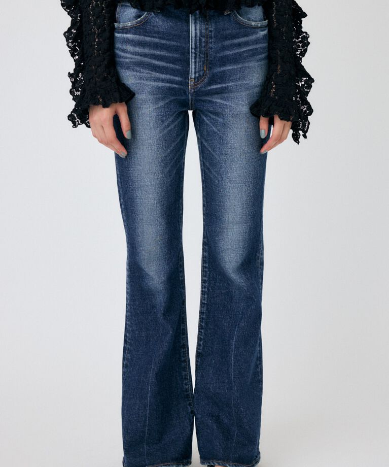 MOUSSY「MVS D/BLU FLARE」|デニム|