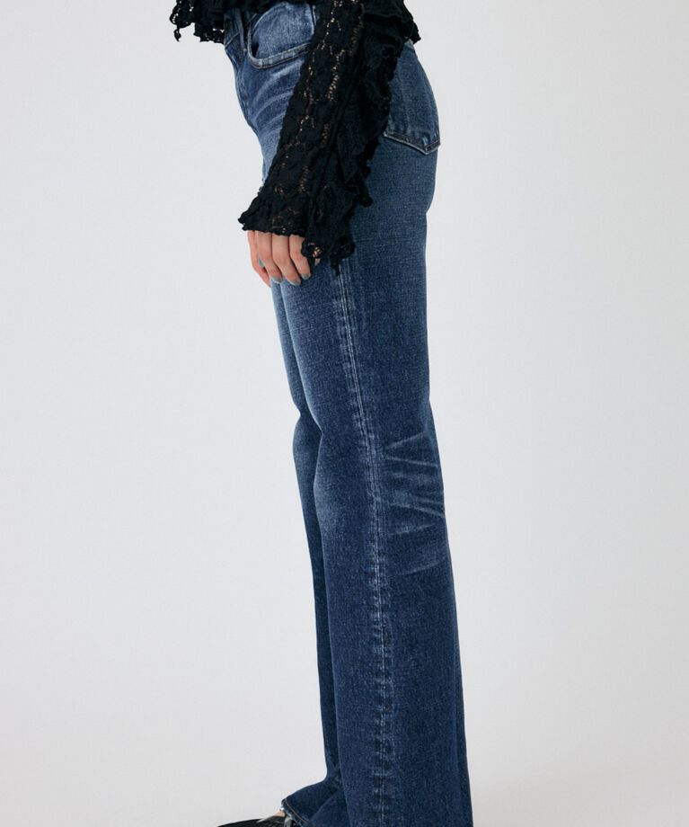 MOUSSY「MVS D/BLU FLARE」|デニム|