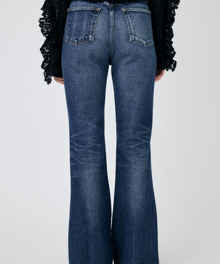 MOUSSY「MVS D/BLU FLARE」|デニム|