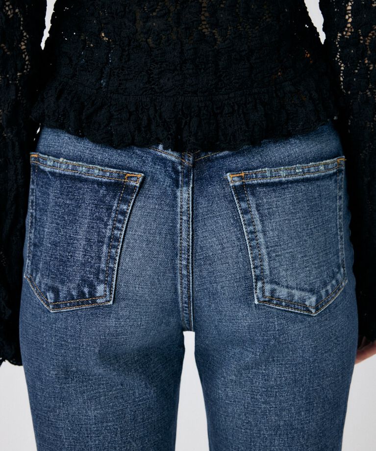 MOUSSY「MVS D/BLU FLARE」|デニム|